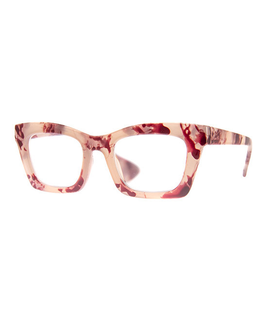 A.J. Morgan Women's Reading Glasses PINK - Pink Tortoise Heidelberg Square Readers | Zulily