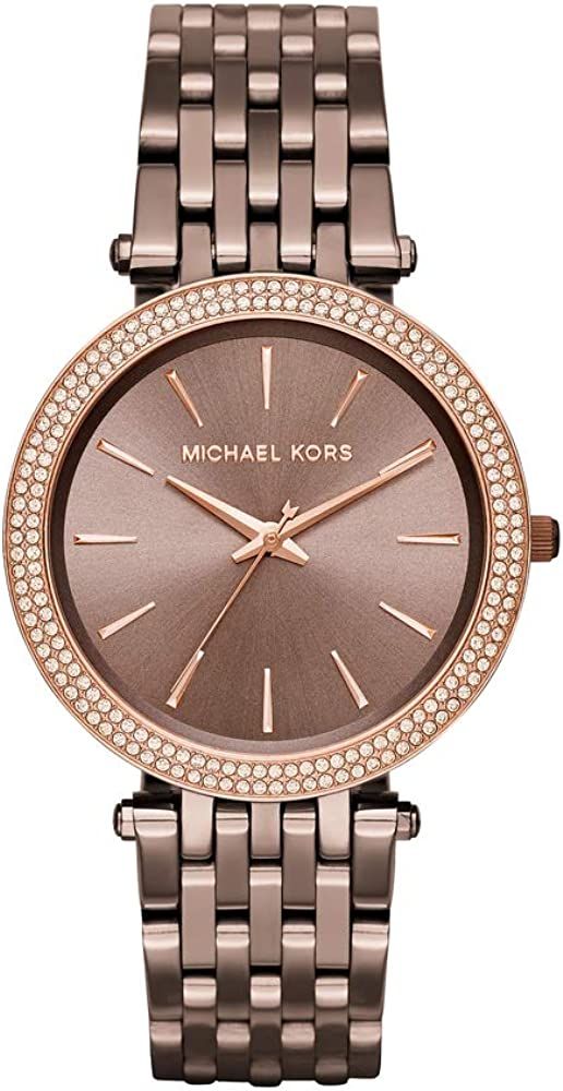 Michael Kors Darci 3 Hand Watch with Glitz Accents, 39MM | Amazon (US)