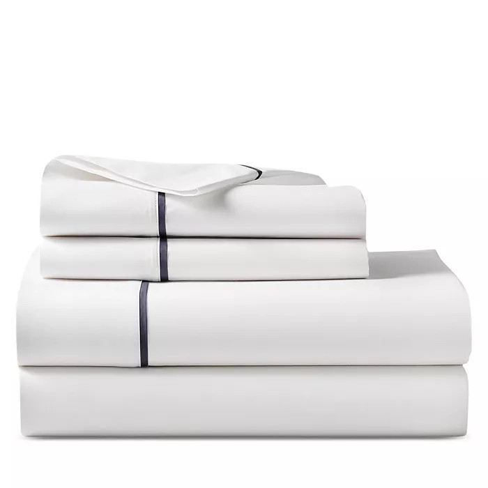 Organic Cotton Percale Palmer Flat Sheet, Queen | Bloomingdale's (US)