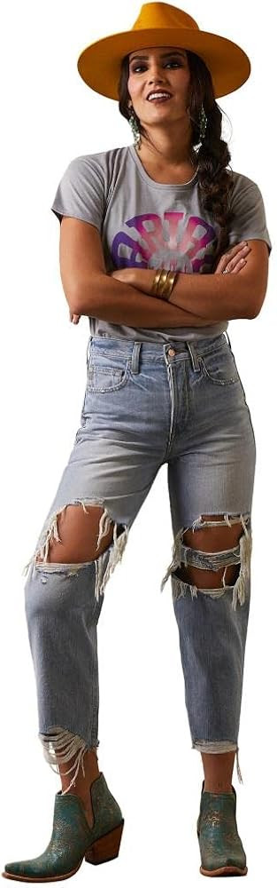 ARIAT Women's Ultra High Rise Tomboy Straight Jean | Amazon (US)