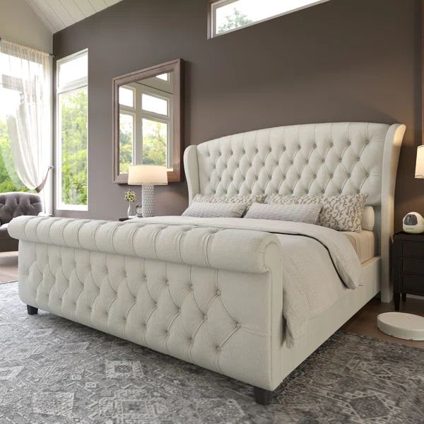 Dulane Upholstered Sleigh Bed | Wayfair North America