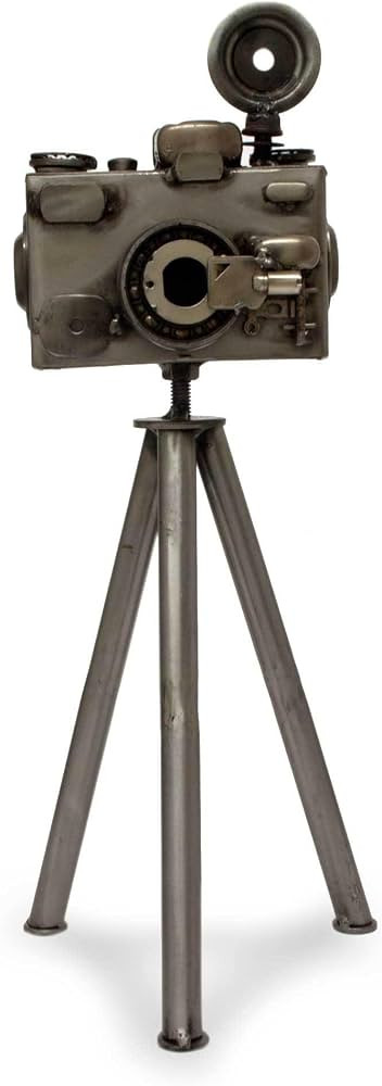 NOVICA Metallic Eco-Friendly Upcycled Metal Sculpture, 'Rustic Camera' | Amazon (US)