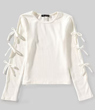 Big Girls Bow Long Sleeve Top | Dillard's