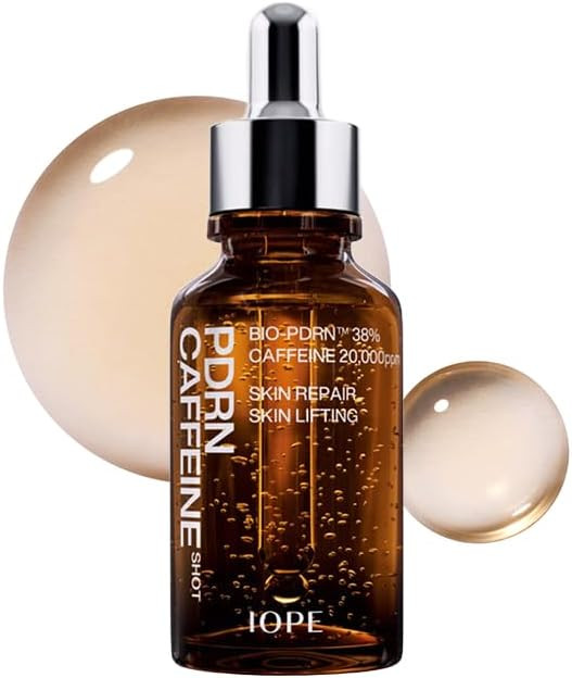 IOPE BIO-PDRN Caffeine Shot Serum | 38% Plant-Based Vegan PDRN & 20,000ppm Caffeine & Niacinamide... | Amazon (US)