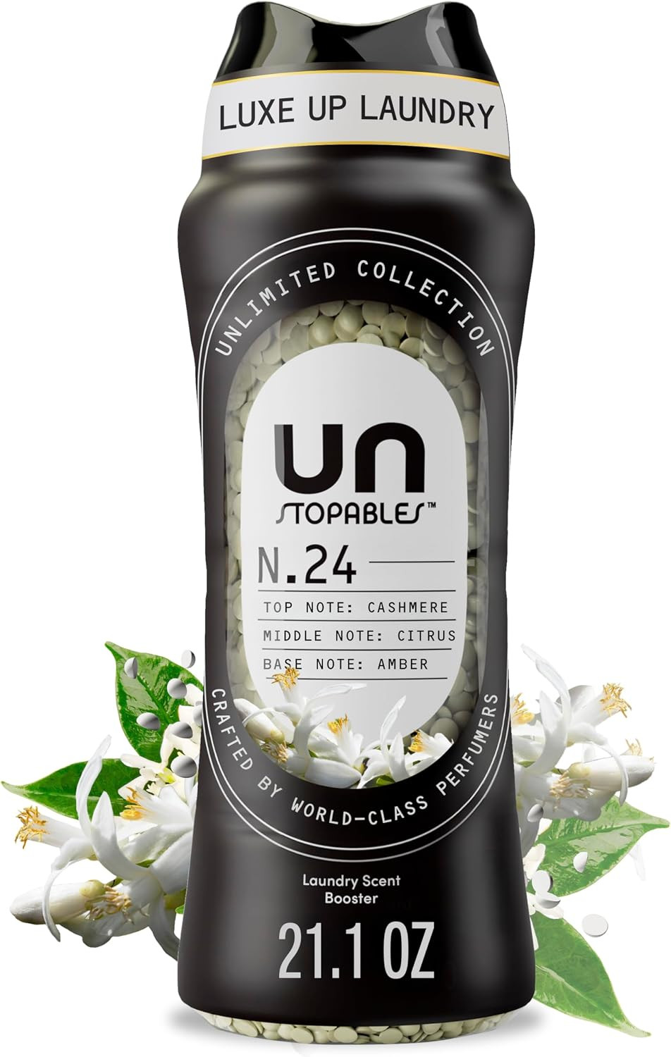 Downy Unstopables Unlimited Collection In-Wash Laundry Scent Booster Beads, No. 24, Fine Fragrance, Long-Lasting Fresh Scent Beads, 21.1 oz | Amazon (US)