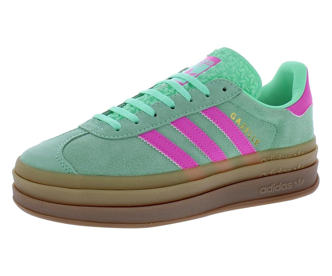 adidas Gazelle Bold Womens Shoes Size 6.5, Color: Pulse Mint/Screaming Pink/Gum2 | Amazon (US)