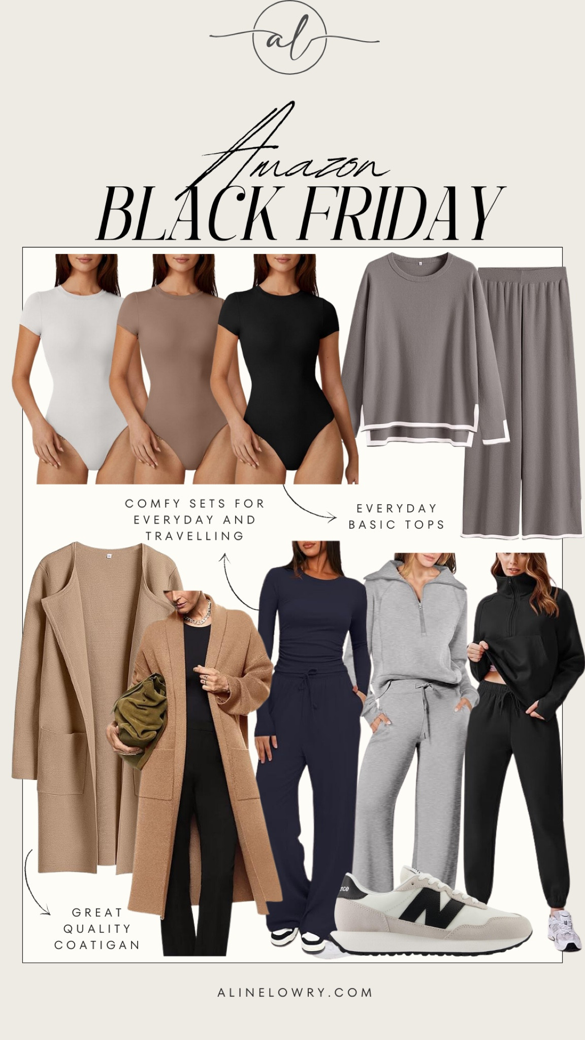 Amazon Black Friday Sale Everyday Basic, perfect for this season and for traveling. Everyday basic tops, comfy sets, cardigans, coats, and new balance sneaker. 

#LTKSaleAlert #LTKCyberWeek #LTKStyleTip