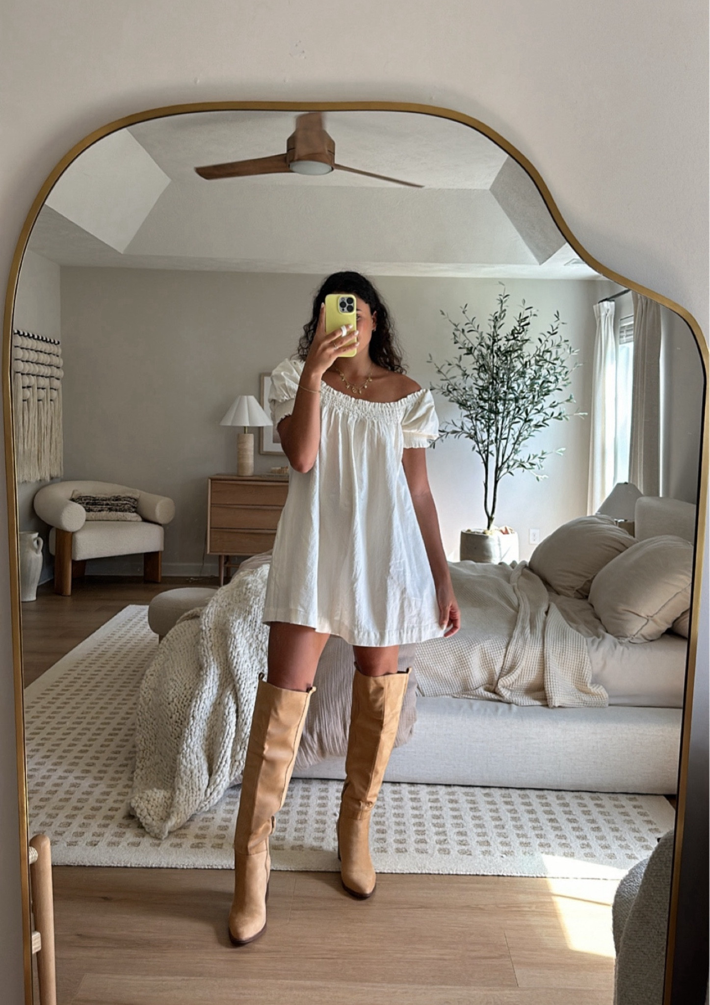 Such a cute outfit!! Size small dress 
Boots fall boots fall outfit
Dress with boots white dresss 

#LTKStyleTip #LTKBeauty #LTKCon