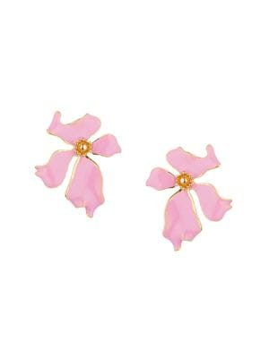 Luxe Parisa 18K Goldplated Floral Earrings | Saks Fifth Avenue OFF 5TH