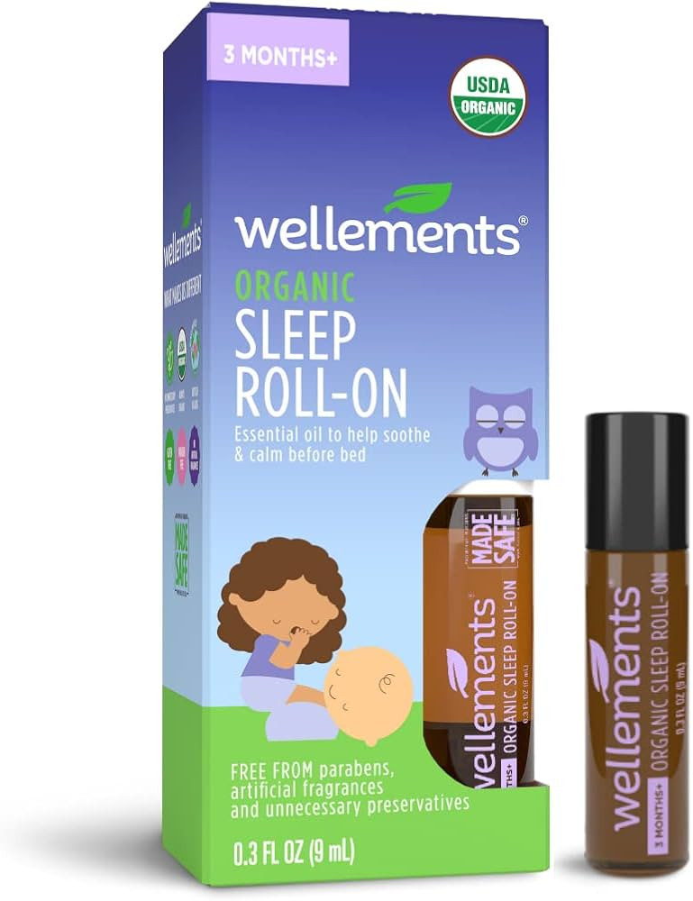 Wellements Organic Baby Sleep Roll On | Calming & Soothing 100% Pure Essential Oil for Bedtime, M... | Amazon (US)