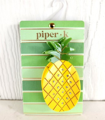 Piper K Large Pineapple Hair Claw Clip Rhinestones New | eBay US