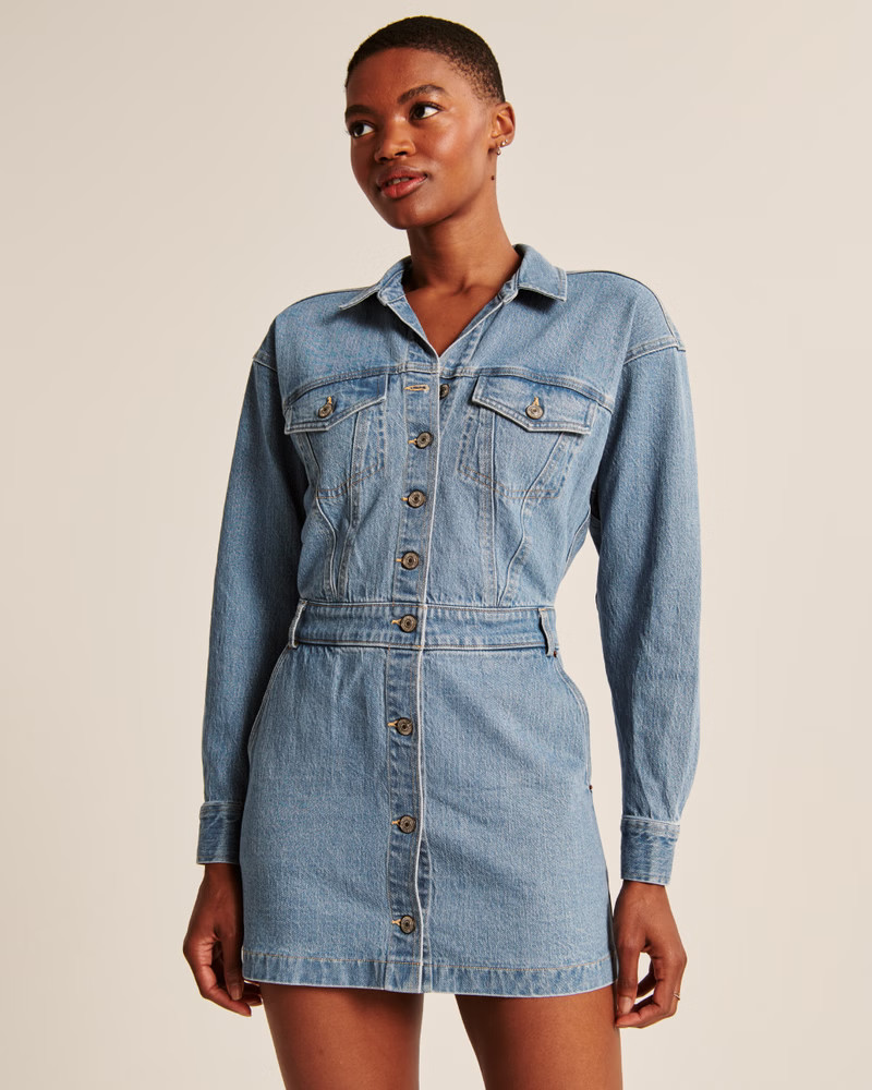 Denim Shirt Dress | Abercrombie & Fitch (US)