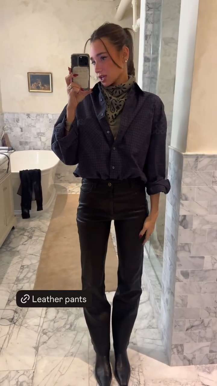 Seriously the perfect leather pants 

 