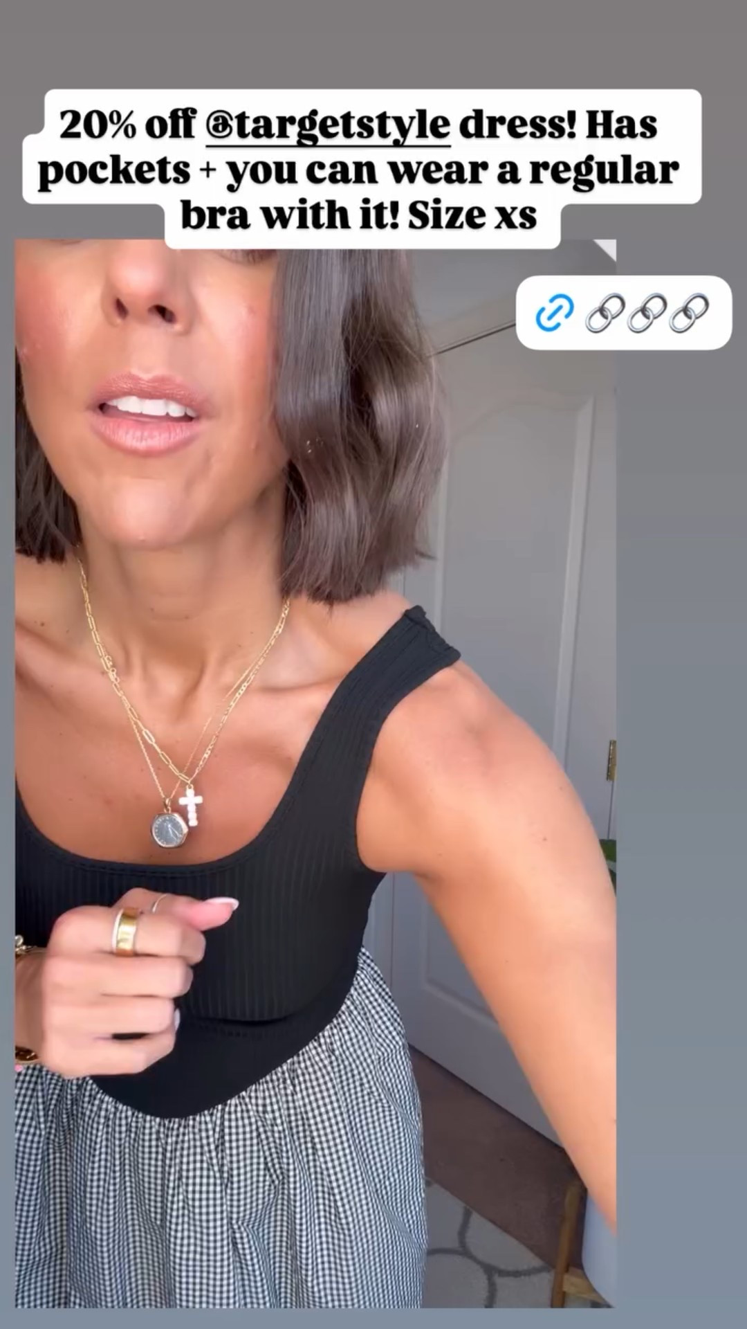 20% off @targetstyle dress! Has pockets + you can wear a regular bra with it! Size xs