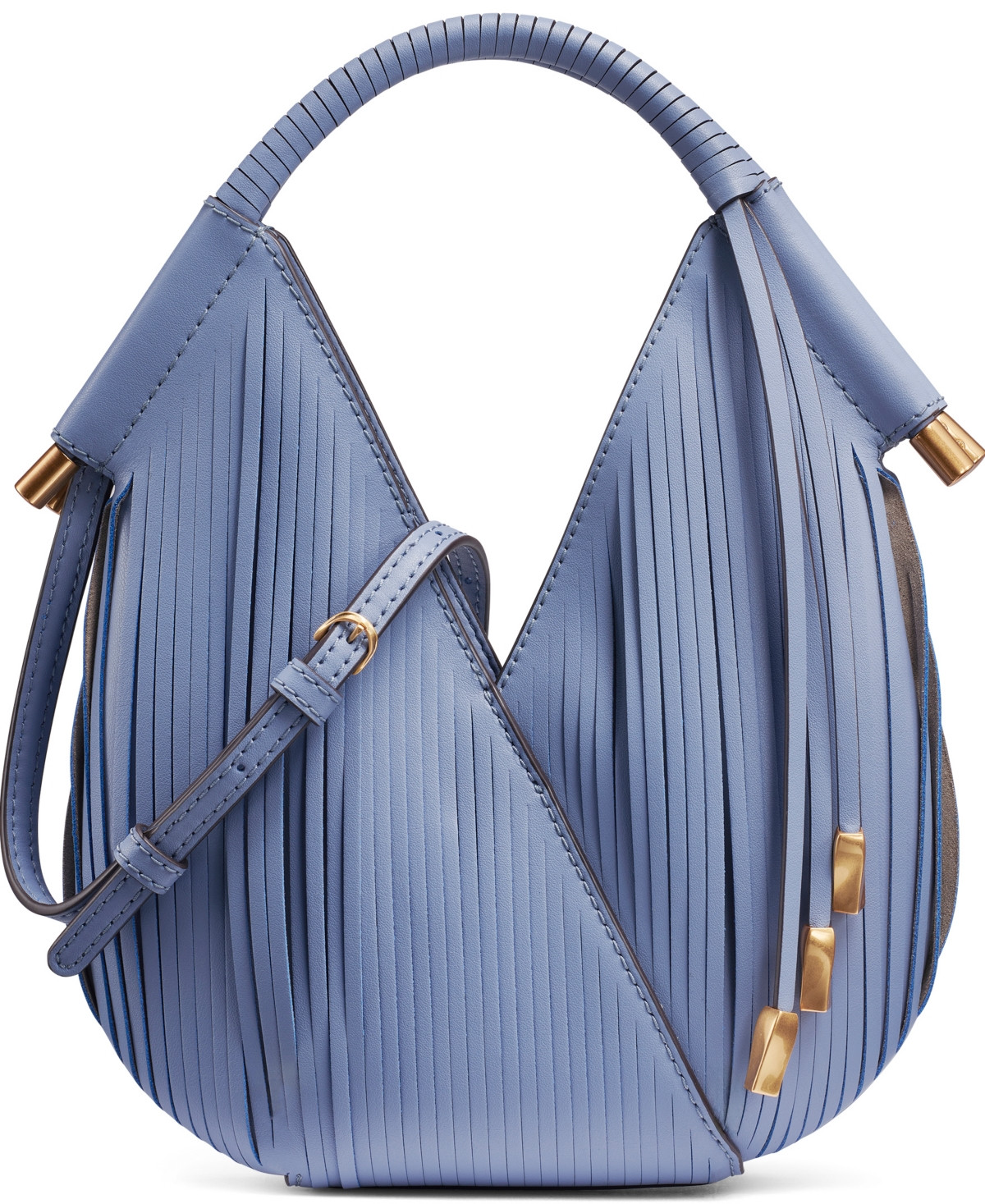 Donna Karan New York Baldwin Lasercut Micro Leather Crossbody - Tempest | Macy's