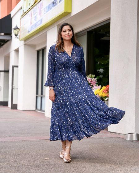 metallic starry print maxi dress

#LTKstyletip #LTKfindsunder100 #LTKSeasonal