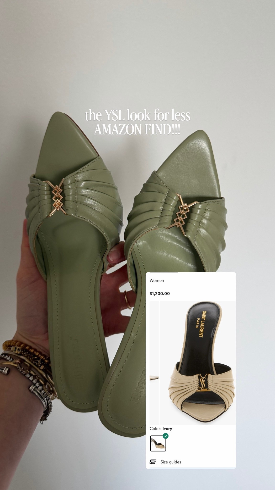 Amazon 3.5 IN Stiletto Mules Heels with Gold Accents
Reinforced Buckle, Slip-on, Vegan, Pointed Peep Toe

#LTKootd #LTKSaleAlert #LTKdayinmylife