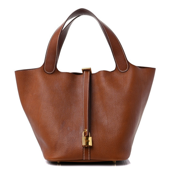 Barenia Faubourg Picotin Lock 22 MM Fauve | FASHIONPHILE (US)