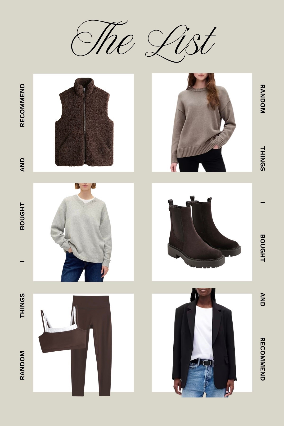 Things I bought & recommend | fall staples, fall outfits, fall capsule wardrobe, fall closet staples, satin Abercrombie activewear, YPB, chelsea boots, staple sweaters, fleece vest, oversized sweater



#LTKSeasonal #LTKFindsUnder100 #LTKStyleTip