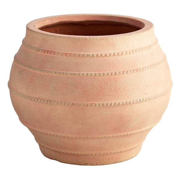 Terra Onyx Outdoor Planter, Small At Home, Orange, Ceramic | At Home