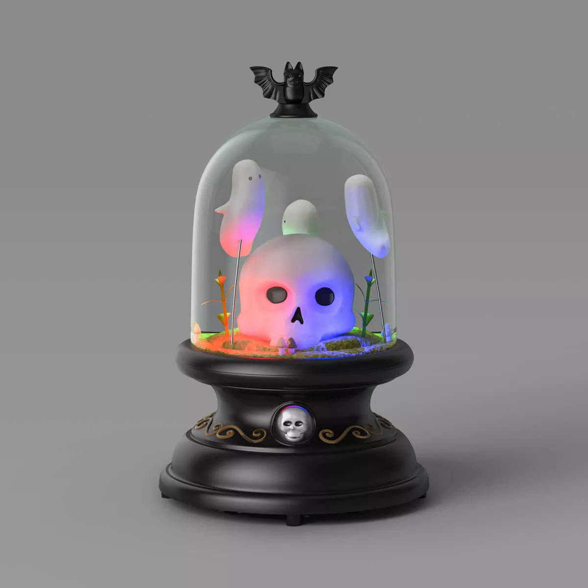 9" Light Up Ghost and Skull Plastic Cloche Halloween Decorative Prop - Hyde & EEK! Boutique™ | Target