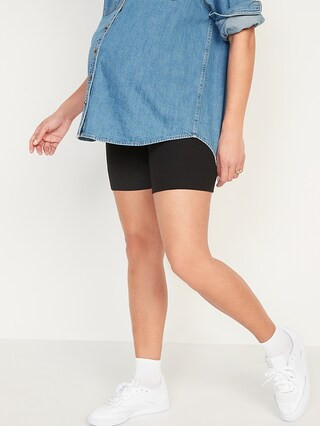 Maternity Full-Panel Biker Shorts -- 6-inch inseam | Old Navy | Old Navy (US)