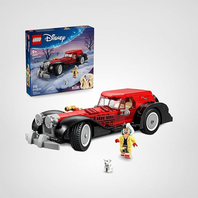 LEGO Disney Cruella De Vil’s Car Building Toy - 101 Dalmations Pretend Play Vehicle Building Se... | Amazon (US)