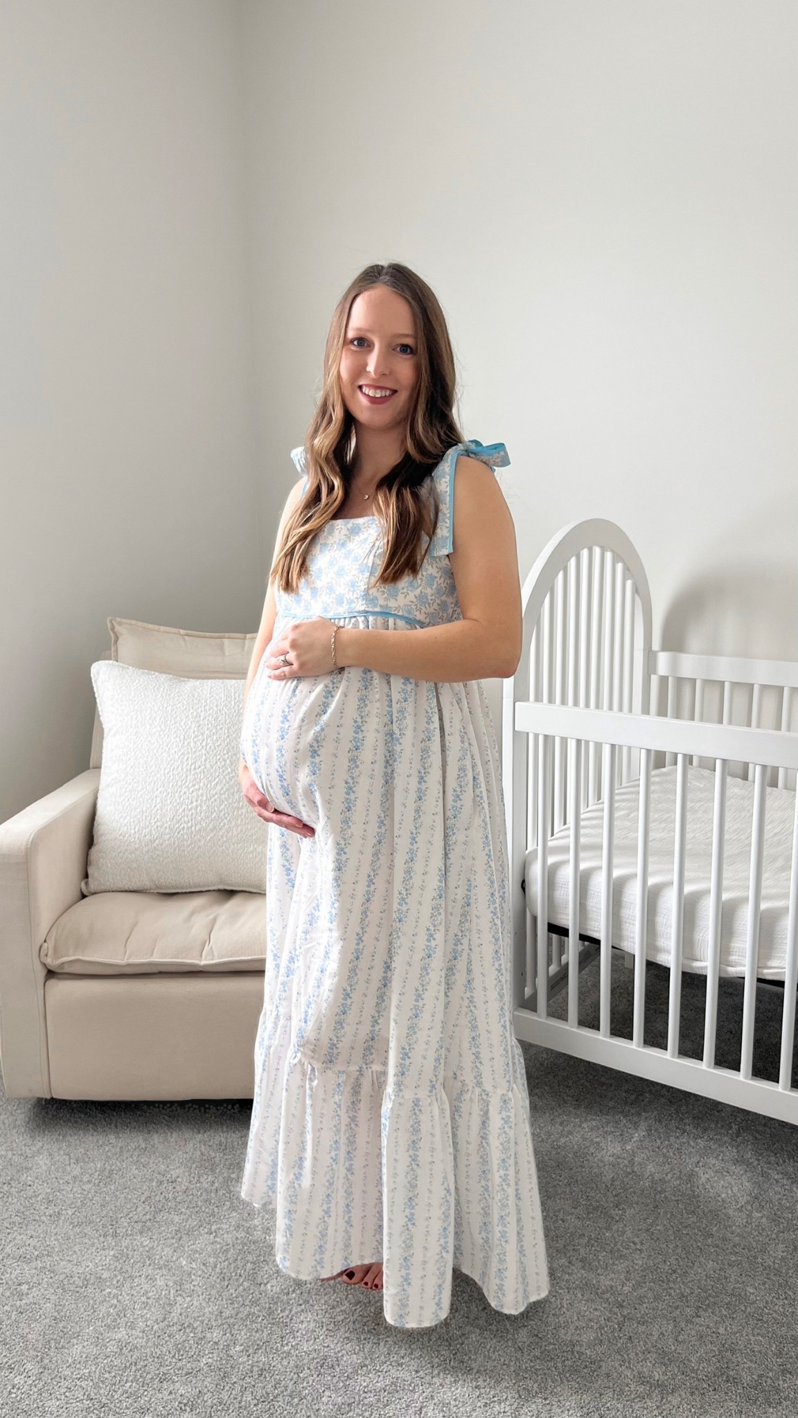 *code jillianashcraft15 for 15% off at PinkBlush Maternity* This beautiful light blue maxi dress from PinkBlush is so flattering with a growing bump, and will be beautiful to wear postpartum without a bump too! Wearing my normal size small ✨ 

Spring dress, bump friendly, maternity pictures, bump pic, maternity dress, baby shower, gender reveal

#LTKmomlife #LTKBump #LTKSeasonal