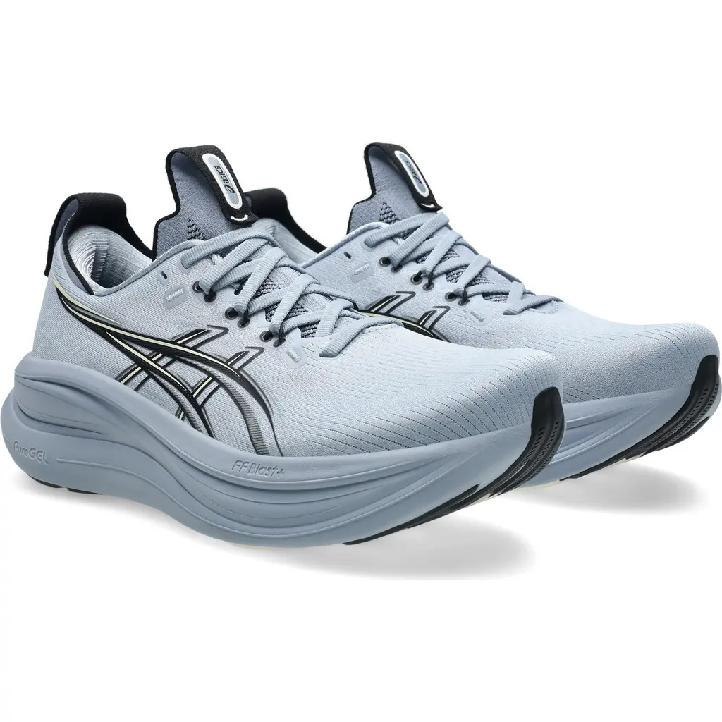 ASICS® GEL-NIMBUS® 28 Running Shoe in Grey Blue/black at Nordstrom | Nordstrom