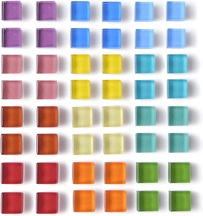 Mymazn 48 Pack Glass Refrigerator Magnets for Fridge Cute Magnets Color Decorative Magnets for Of... | Amazon (US)
