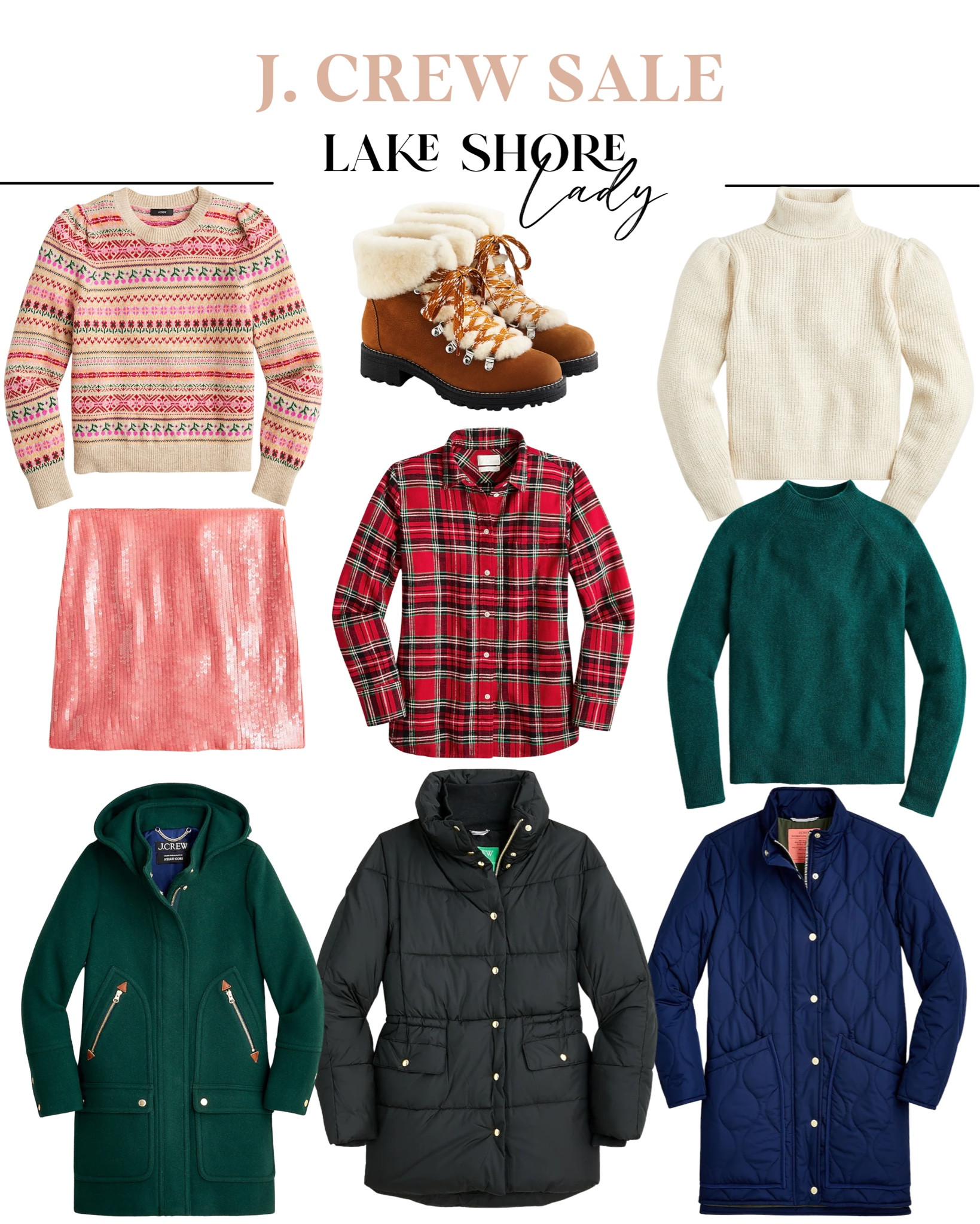 J crew sale - j crew - puffer jacket - fall sweater - snow boots - fall fashion - holiday sweaters 

#LTKsalealert #LTKHoliday #LTKshoecrush