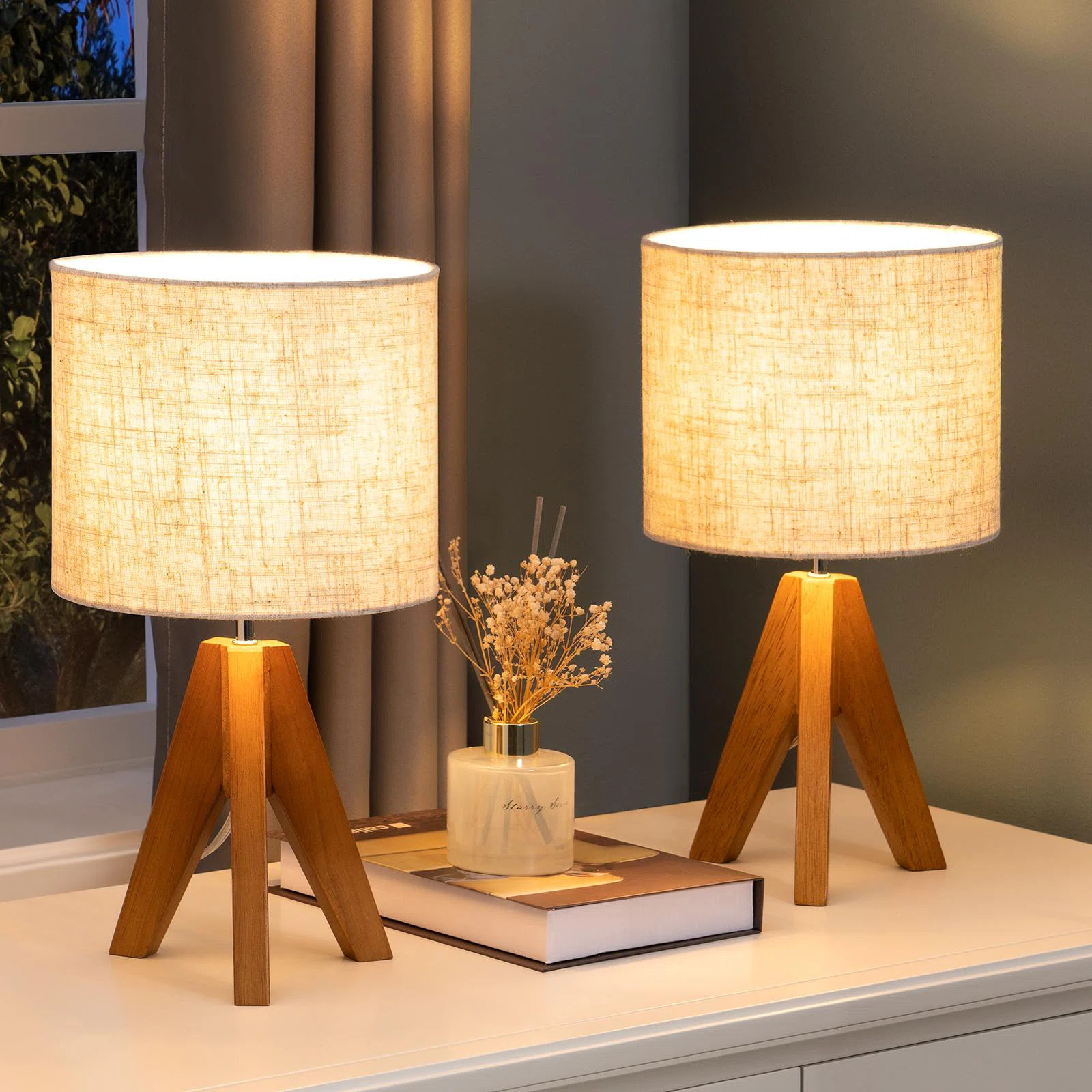 Wade Logan® Brabazon Solid Wood Tripod Lamp & Reviews | Wayfair | Wayfair North America
