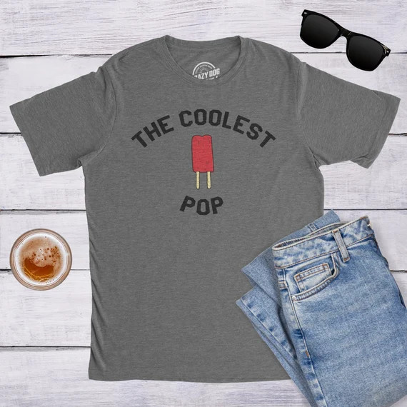 The Coolest Pop, Cool Dad Shirt, Summer BBQ Shirt, Dad Gift Ideas, Best Dad Ever Shirt, Fathers D... | Etsy (US)