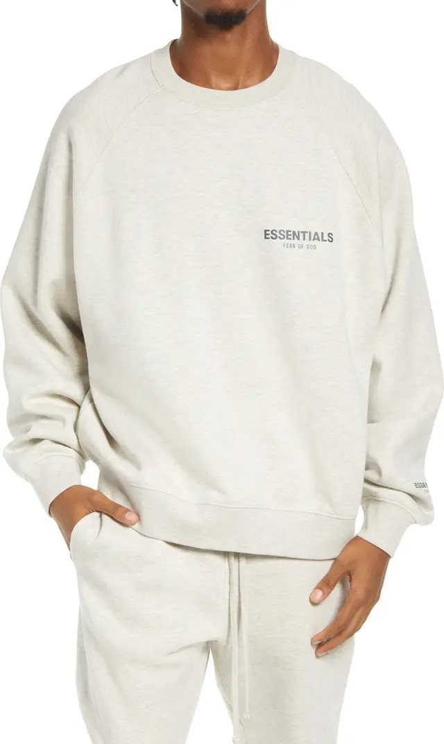 Fear of God Essentials Cotton Blend Crewneck Sweatshirt | Nordstrom | Nordstrom