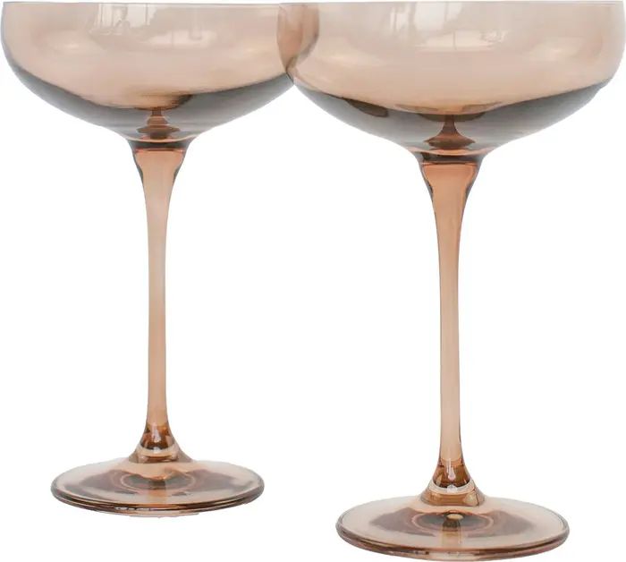 Estelle Colored Glass Set of 2 Stem Coupes | Nordstrom | Nordstrom