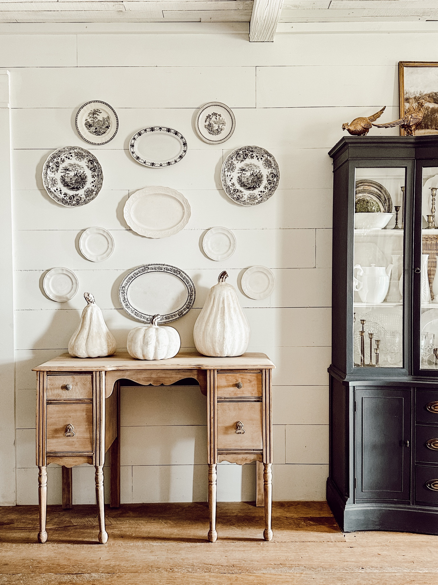 Pumpkins are starting to make their way around the house! Love the texture of these beautiful pottery pumpkins! 🤍🤍🤍 #neutraldecor #neutralfall #farmhousedecor #falldecorating #vintagestyle

#LTKHome #LTKSeasonal