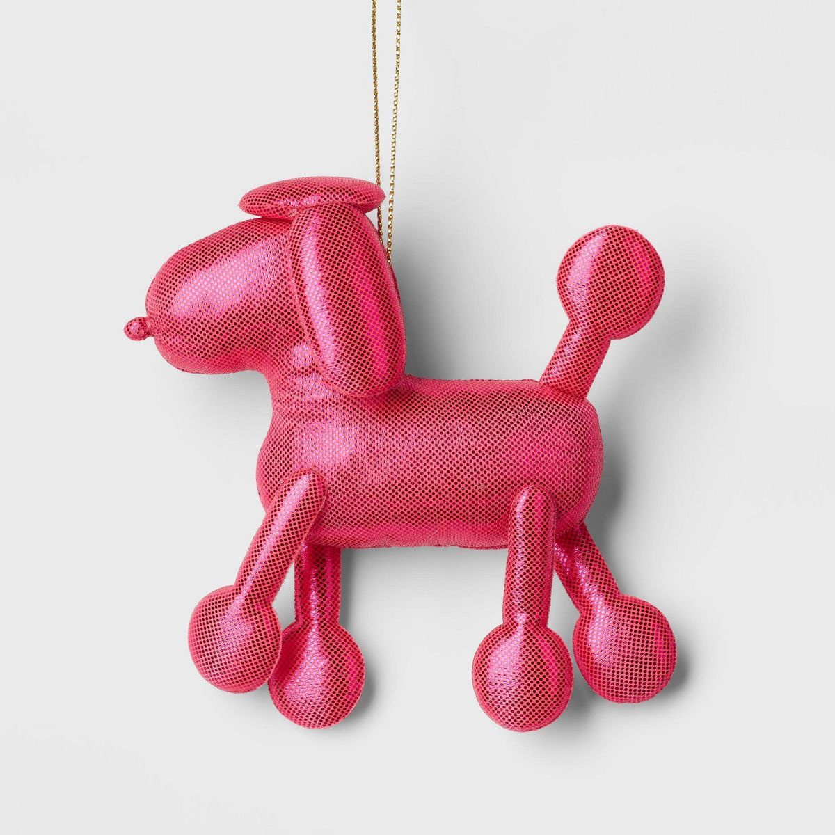Fabric Balloon Dog Christmas Tree Ornament Pink - Wondershop™ | Target
