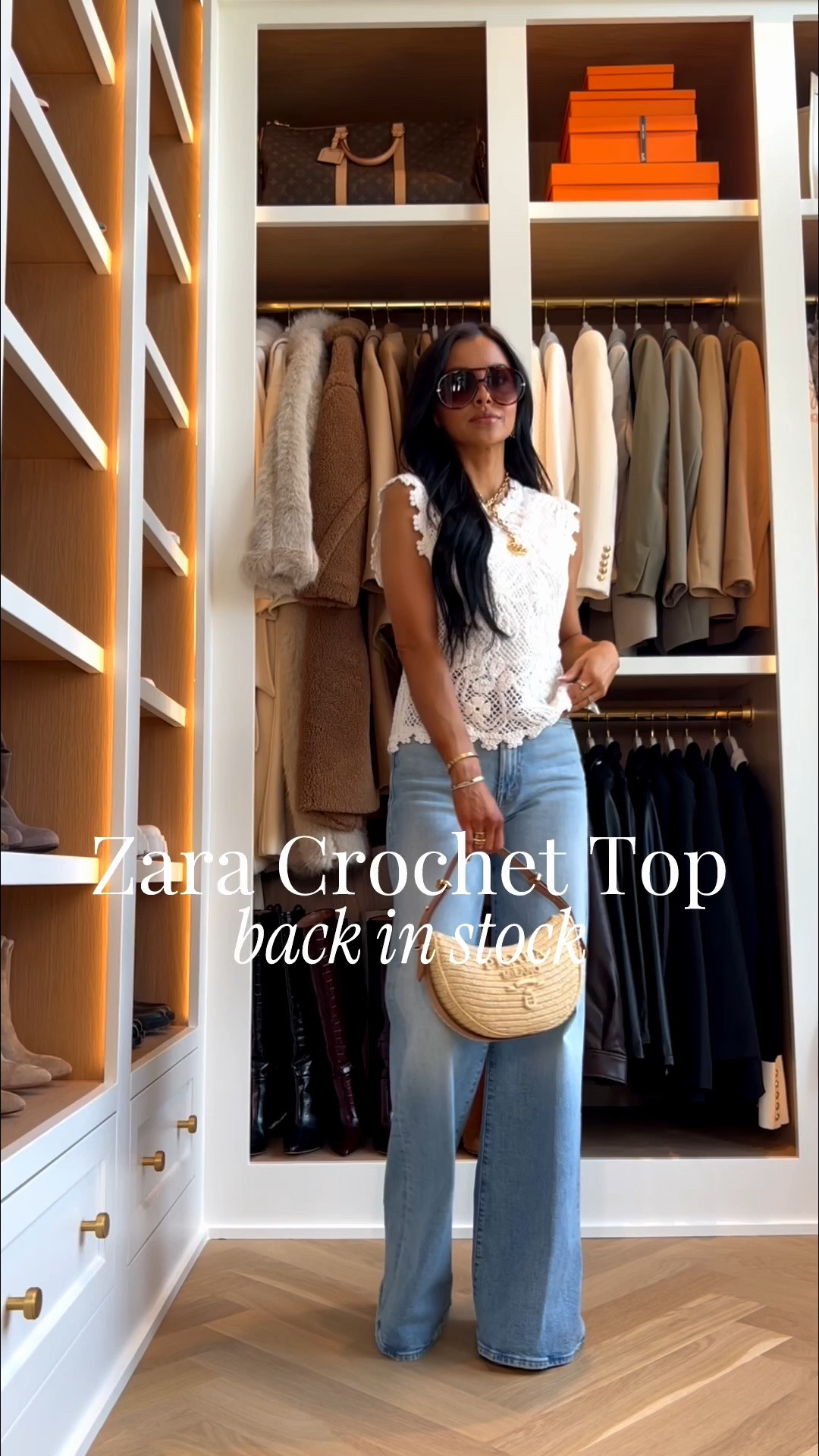 @Zara  new arrivals for summer that are finally back in stock. This crochet top is so pretty and feminine with the perfect lightweight feel for warmer days, such a great option for 4th of July or any summer plans. Paired with my favorite Mother denim for a clean, flattering everyday look that feels polished but still easy.

Zara Crochet Top – Wearing an XS, runs TTS Mother Denim – Wearing a 24, runs TTS

MiaMiaMine Zara new arrivals summer outfit ideas Zara crochet top 4th of July outfit inspiration Mother denim flattering jeans everyday chic style feminine spring outfit elevated casual look neutral summer style

#LTKOver40 #LTKPetite #LTKmomlife