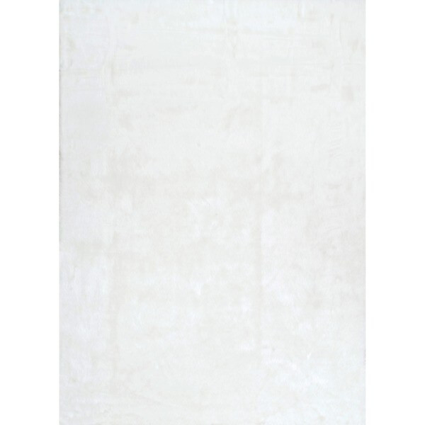 Silver Orchid Rita Faux Flokati Sheepskin Solid Soft and Plush Cloud Shag Rug - 7' 6" x 9' 6" - i... | Bed Bath & Beyond