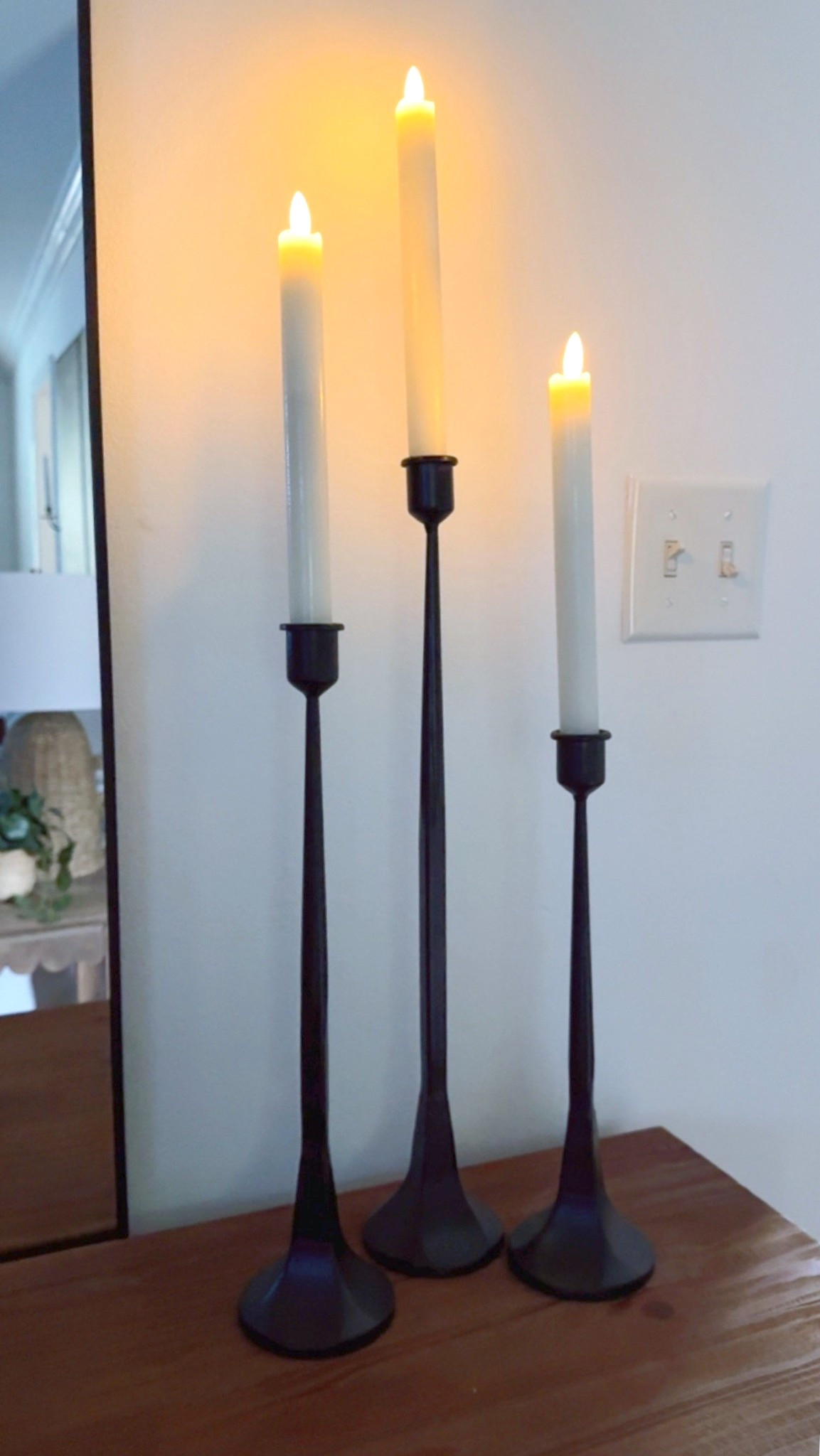 Iron taped candle holders 
Set of  3

#LTKHome #LTKSeasonal