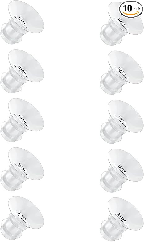 Flange Inserts 13/15/17/19/21mm 10PC Compatible with Momcozy S12 pro/S9 pro/S9/S10/S12/Medela/TSR... | Amazon (US)