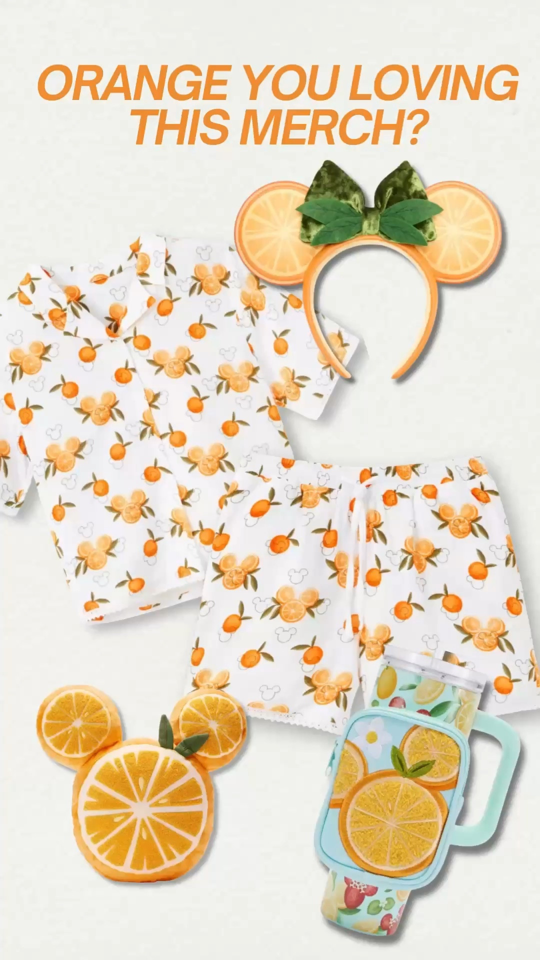 Orange you obsessed?! 🍊✨ This Disney Fruit Stand Collection is serving the *cutest* citrus vibes for spring & summer and I’m fully here for it.

The Mickey Mouse button-down is such a standout — the allover orange + Mickey icon print mixed with crochet trim gives it that effortlessly chic, feminine feel. Paired with the matching lounge shorts (elastic waist + lace trim = comfy *and* cute), it’s the ultimate easy outfit for warm days.

And don’t even get me started on the accessories 😍
🍊 The orange slice pillow adds the perfect pop of color to any space
🍊 The Minnie ear headband is SO fun for park days or summer outfits
🍊 The oversized tumbler + zip case combo? Functional and adorable — holds your drink *and* your essentials

Everything is 100% cotton or soft-touch materials, super wearable, and part of the Mickey Mouse & Friends Fruit Stand Collection — aka mix-and-match heaven.

If you love playful prints, Disney magic, and fresh summer style… this collection is a whole vibe 🍓🍊💛


#LTKTravel #LTKootd #LTKFestival