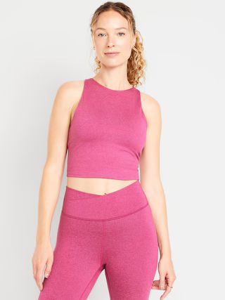 CloudComfy High-Neck Longline Sports Bra | Old Navy (US)