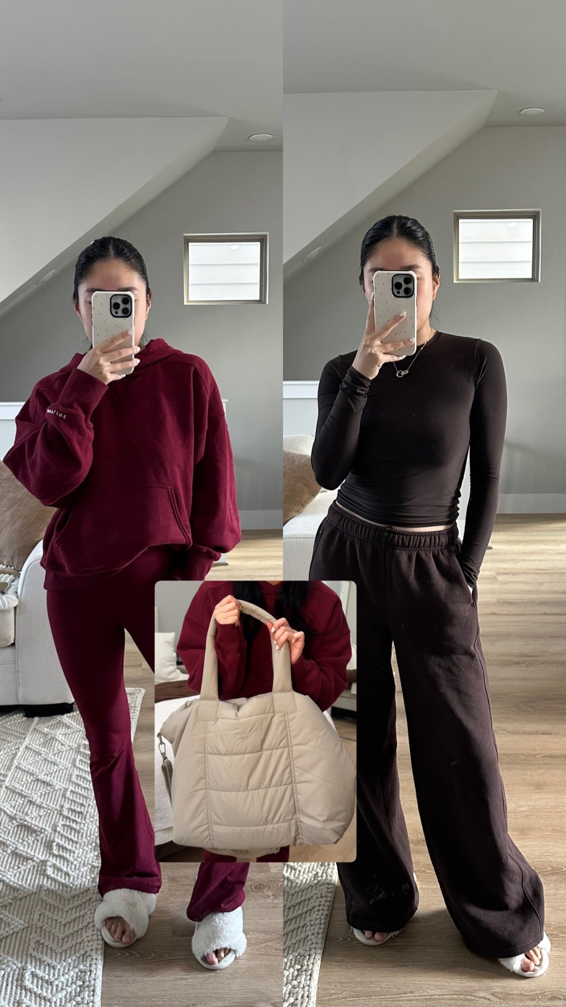 Monochromatic loungewear is the perfect airport fit 😍 I’m a size small short in all bottoms and 5’3” for reference 

#LTKSaleAlert #LTKFindsUnder100 #LTKActive