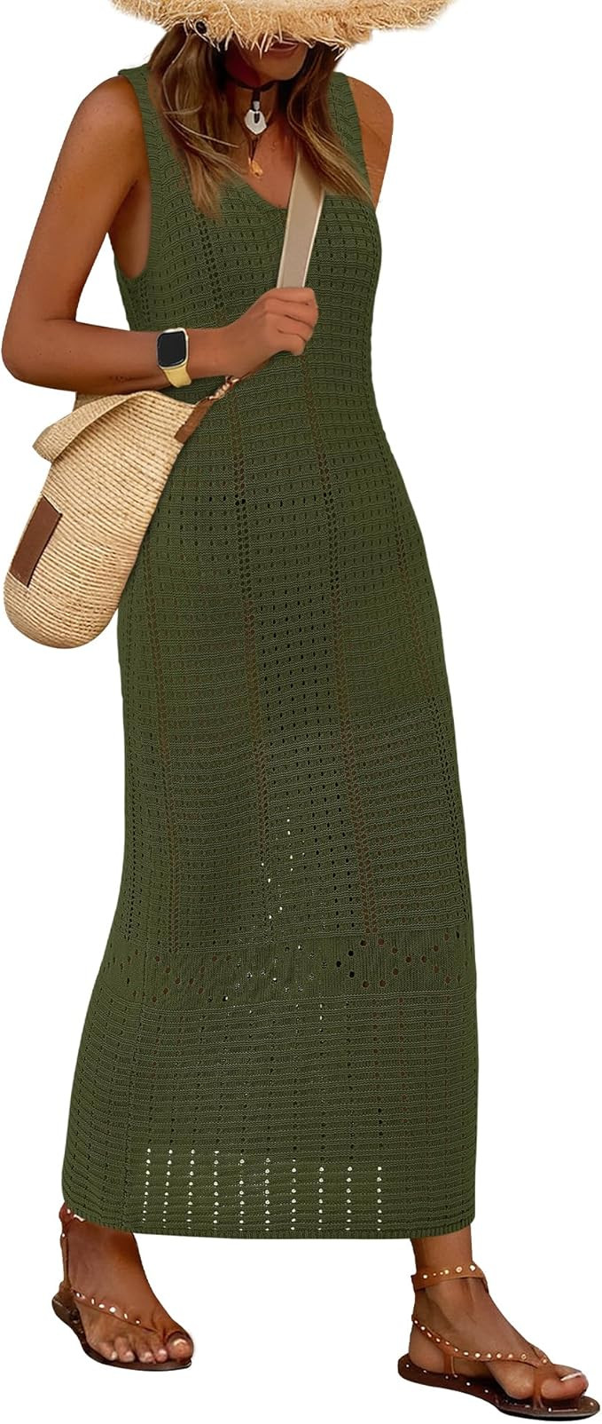 BTFBM Crochet Swimsuit Coverup for Women Summer Spring 2025 Swimwear Bathing Suit Cover Up Beach ... | Amazon (US)