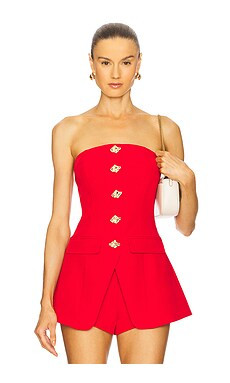 Line & Dot Dariel Top in Red from Revolve.com | Revolve Clothing (Global)