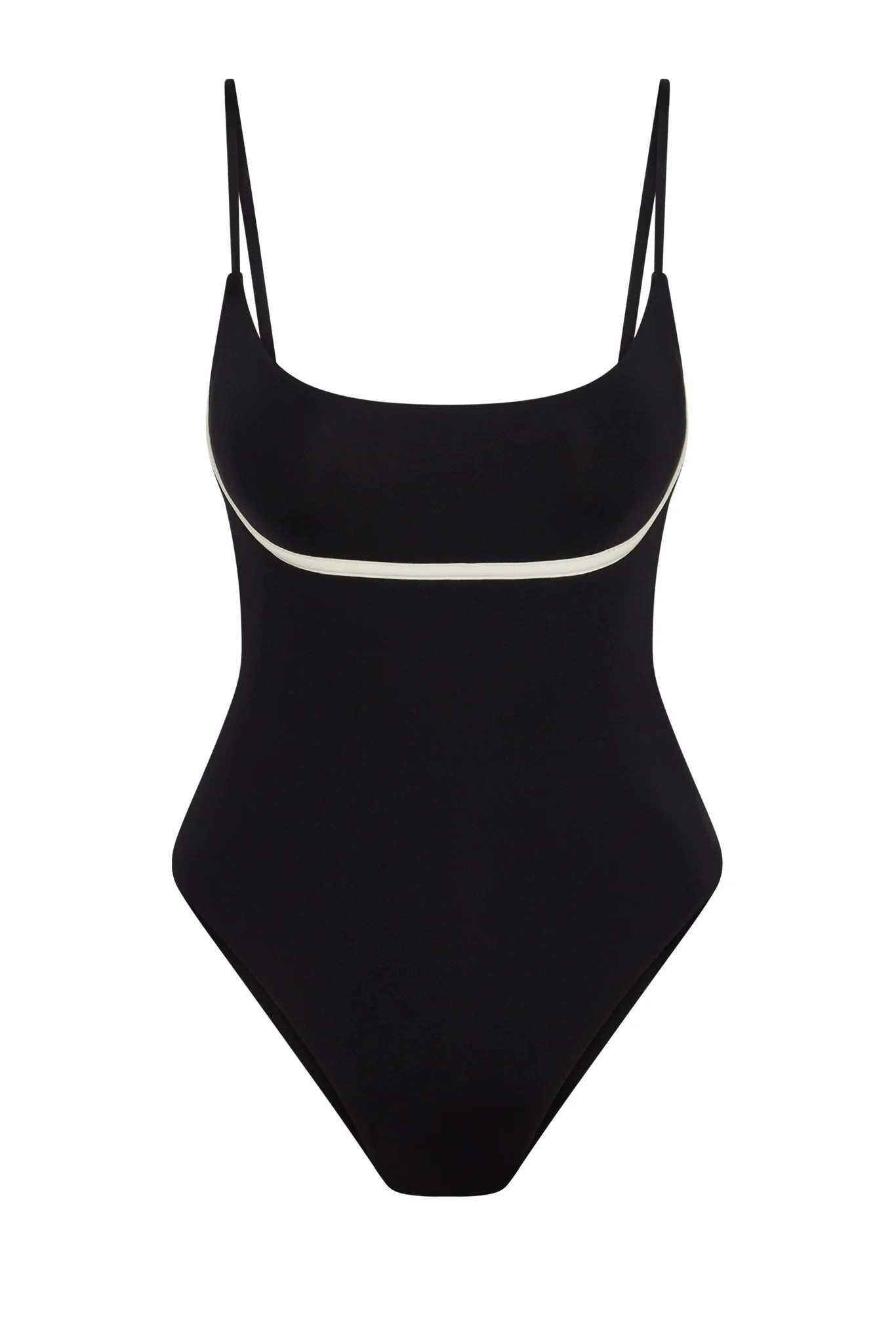 Sausalito One Piece - Black/Ivory | Monday Swimwear