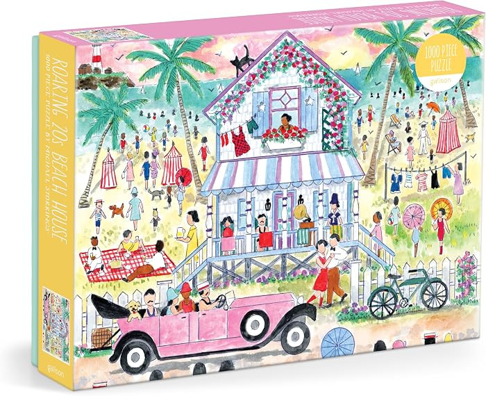 Galison Roaring 20s Beach House \u2013 1000 Piece Michael Storrings Jigsaw Puzzle Featuring Beaut... | Amazon (US)