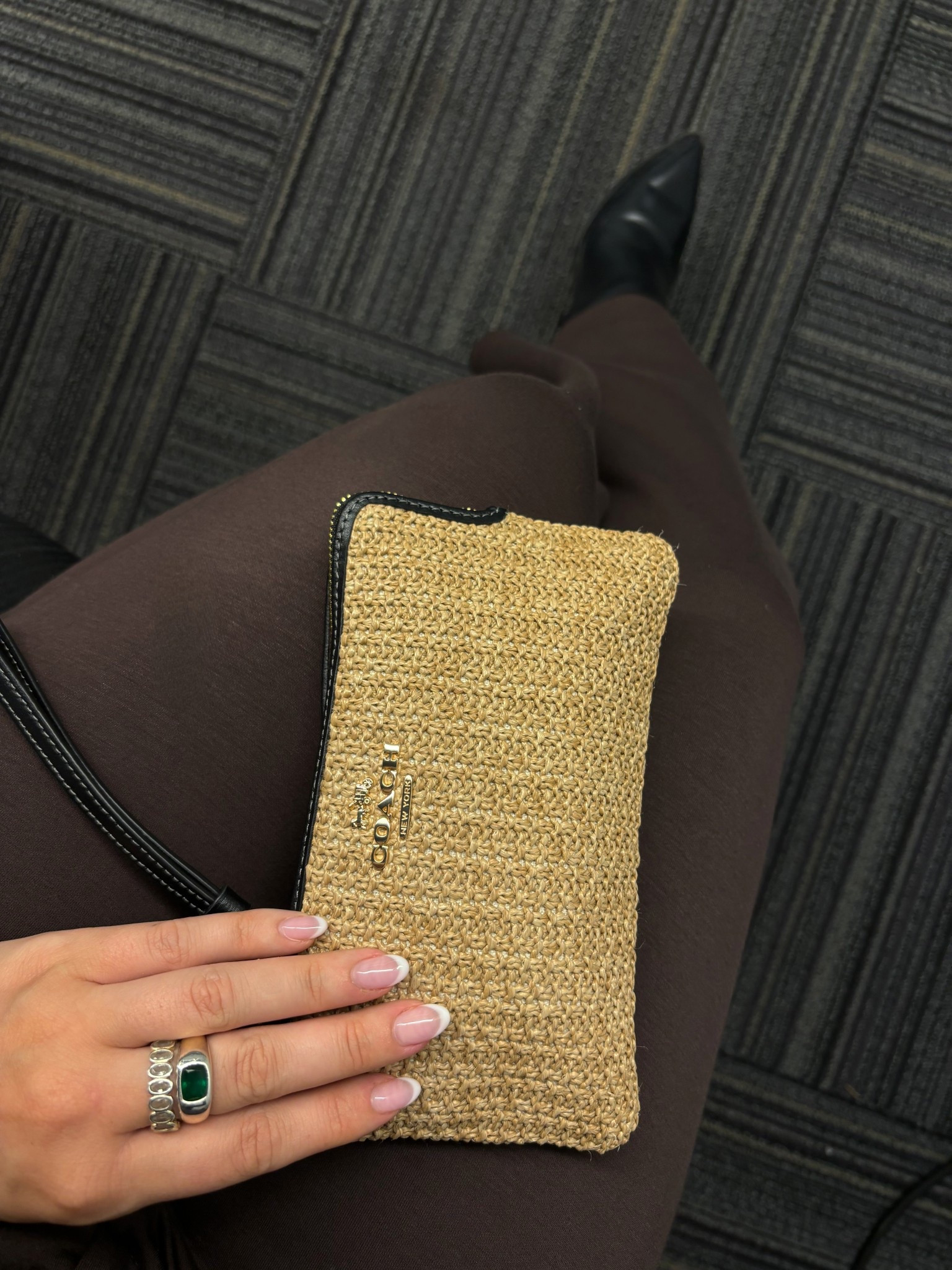 My favourite Coach wristlet just came back in stock - but with tan trim! 🫶🏼

#coach #bag #purse #spring 

#LTKsummer #LTKtravel #LTKworkwear