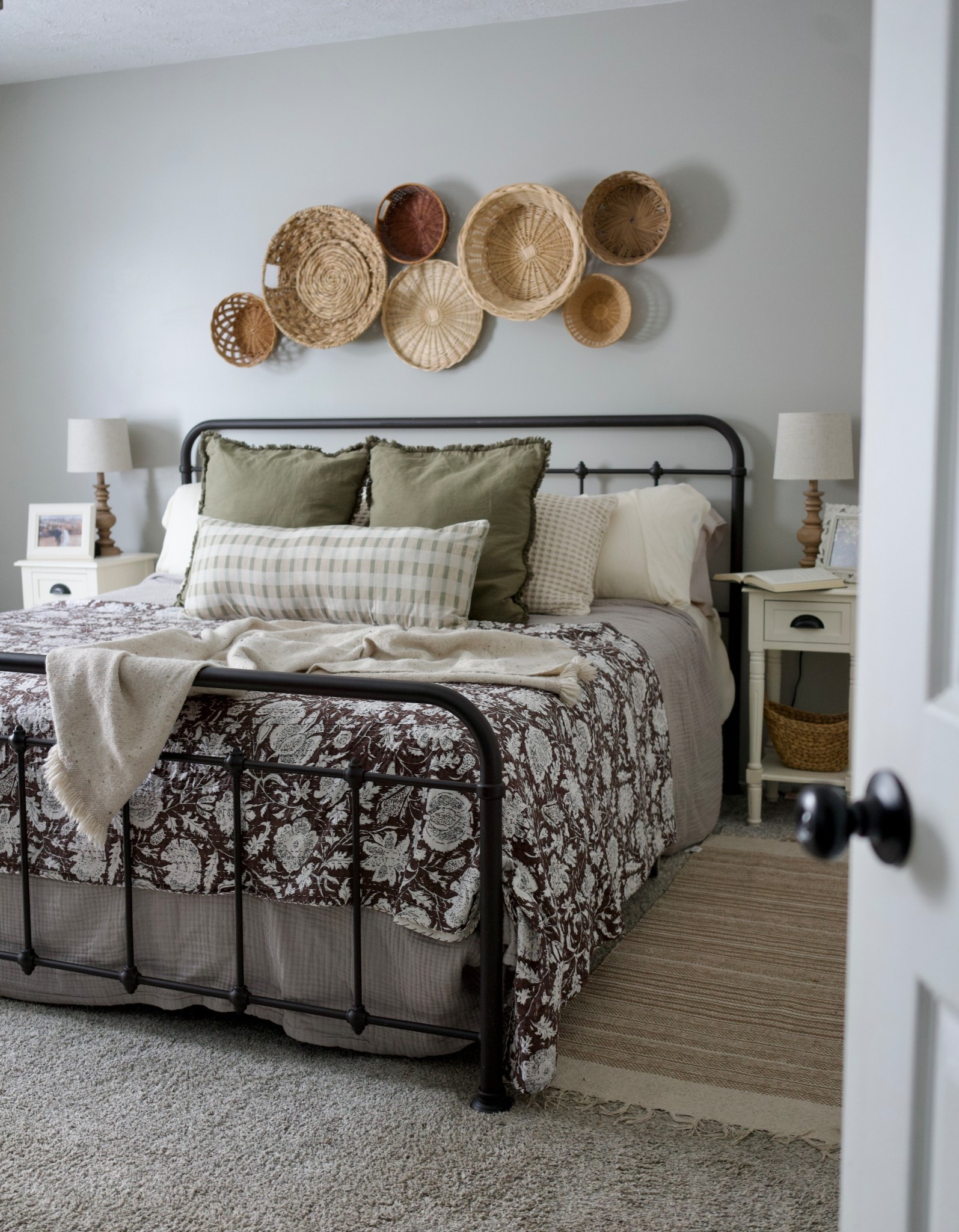 Cozy, layered cottage bedroom. Kantha quilt. 

#LTKHome